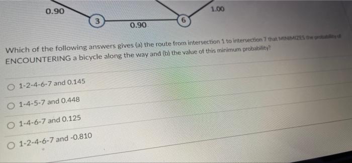 Consider The Undirected Network Below Where The Branches Represent Two Wayo Let The Probability Associated With Each Ro 2