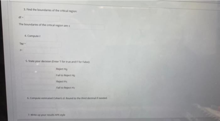 Question 4 For A Sample With N 13 And Sm 4 What Was The Value Of Ss A 14 Points Question 1 A Sample Of 16 Students 3