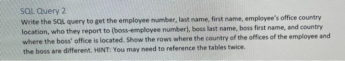 Please Answer Sql Query 2 2