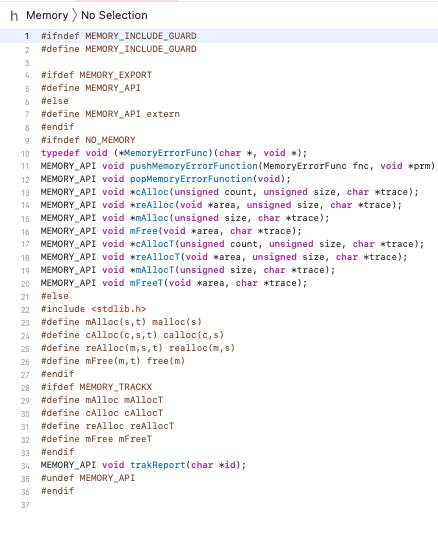 The Attached Files Memory C Memory H And Memleak H Provide A Layer Of Code Between An Application And C Dynamic Memor 5