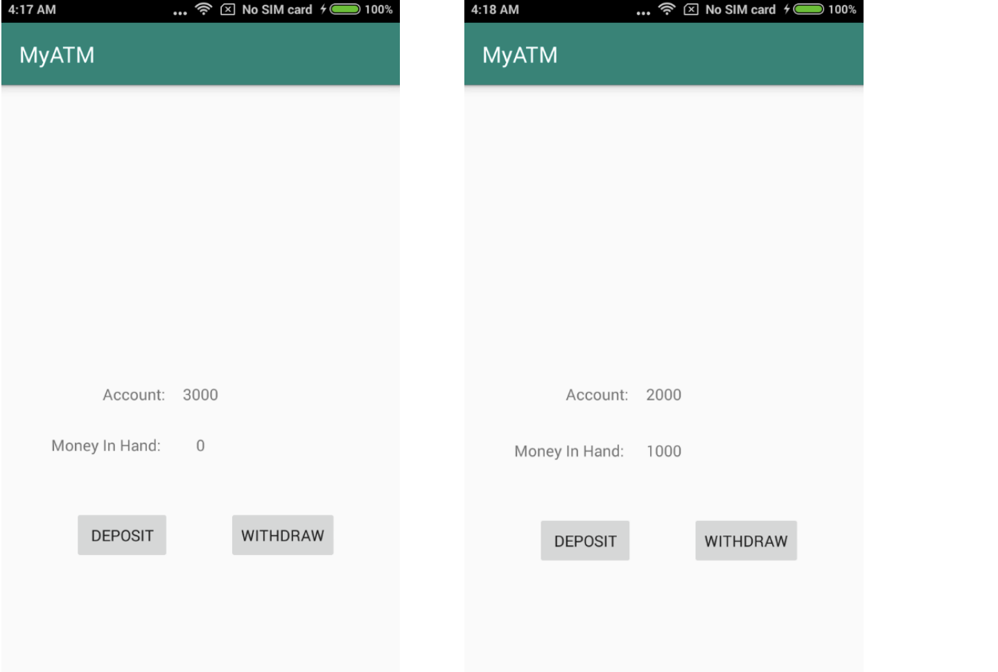 This Is An Android Application Development Assignment With Java Question My Atm 100 Points To Answer This Questio 1