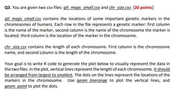 Please Answer In R Programming Language Chr Size Csv Chr Length 2 113 7938 1 108 3575 5 100 0519 7 99 0545 4 98 4585 11 1