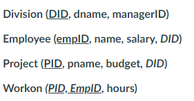 8 List The Name Of The Division That Has More Projects Than Division Of Human Resource 9 List The Name Of Employee Who 2