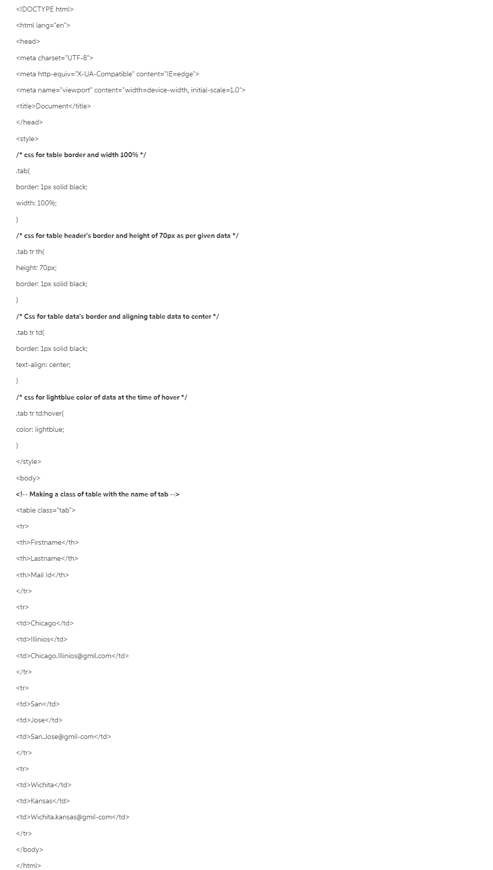 I Need Help Applying The Following Css To My Html File A Add Css Animation To Change The Background Color From Blue To 1