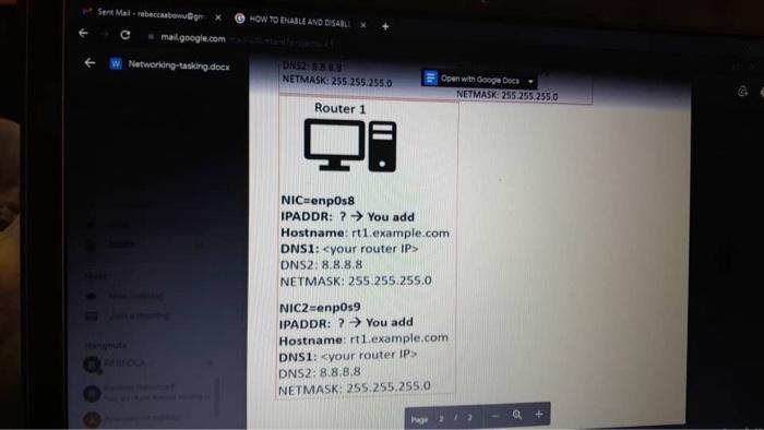 Rw Tasking Build The Following Network Architecture For A Satellite Site We Are Setting Up Take The Diagram Below And C 2