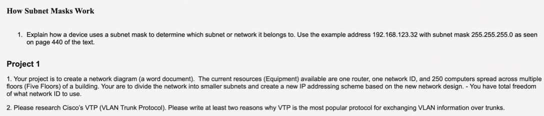Need Help With This Networks Assignment 1