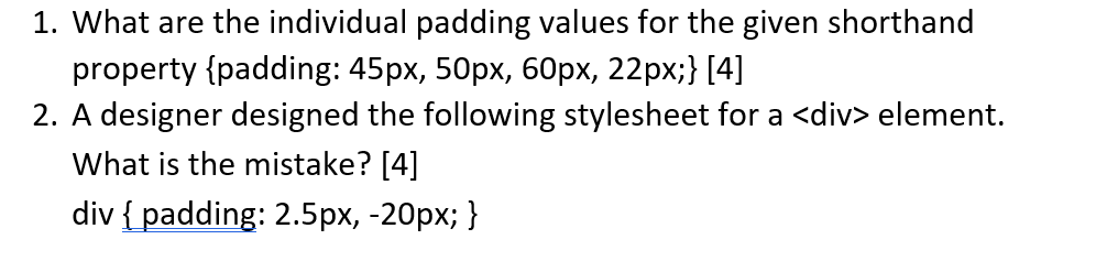 I Need Help With This Css And Html Question 1