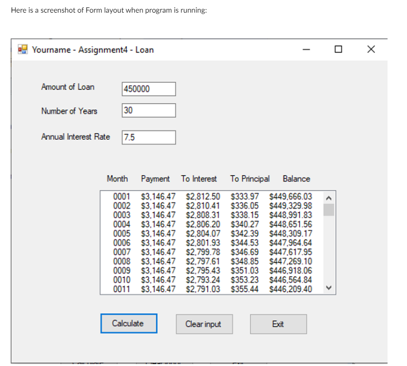 For This Question Visual Basic Windows Form App Net Framework Is Used For This In This Assignment You Create A Pro 2
