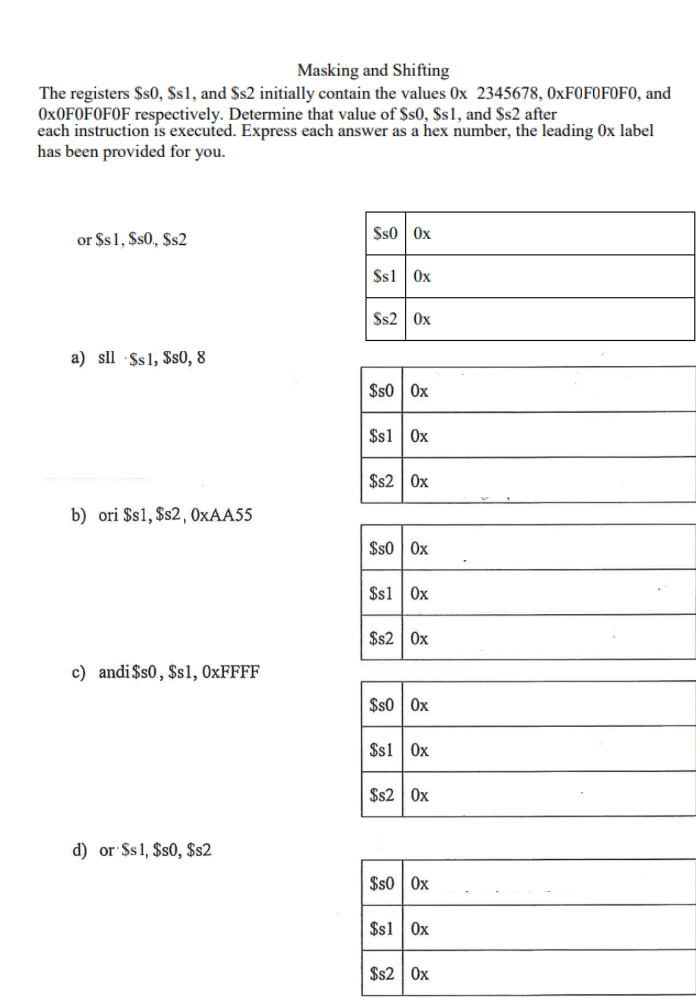 Want To Know How You Do Step By Step If You Have Table To Show What Or And Andi Sll Ect I Mean Like Add S1 S0 1
