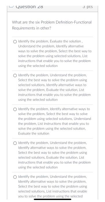 Question 32 2 Pts Each Instruction Tells The Machine To Perform One Of Its Basic Functions And Usually Consists Of The 3