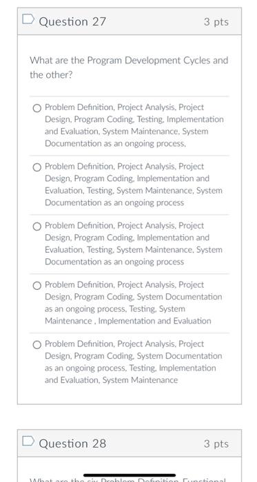 Question 32 2 Pts Each Instruction Tells The Machine To Perform One Of Its Basic Functions And Usually Consists Of The 4