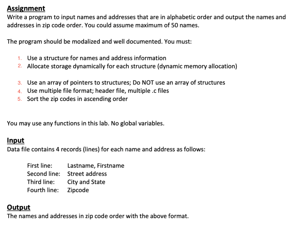 C Language Only Please Read The Prompt Carefully And Do Not Use Any Of The Previously Posted Solutions They Are All In 1