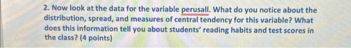 Perusalll Students Average Score On Perusall Up To The Test Date 5 Reading In The Dataset Testdata Read Exc 3
