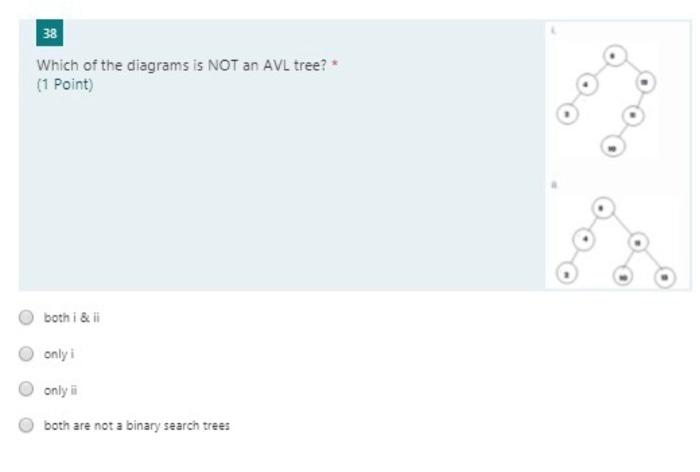 39 Which Of The Following Data Structures Can Be Efficiently Implemented Using Height Balanced Binary Search Tree 1 Po 2