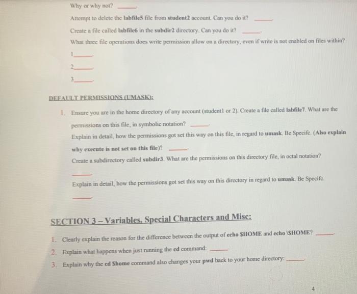 Section 1 Absolute Relative Paths Files And Directories 1 Log Into The Studenti Account Enter The Command To Tell 5