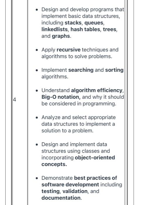 Design And Develop Programs That Implement Basic Data Structures Including Stacks Queues Linkedlists Hash Tables 2