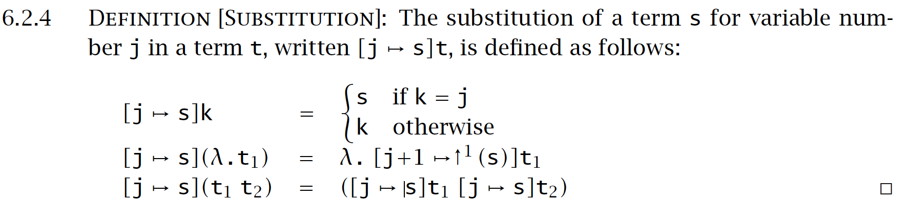 How Is The Shifting Operation Reflected In Substitution Operation Definition 6 2 4 And Evaluation Section 6 3 Attach 1