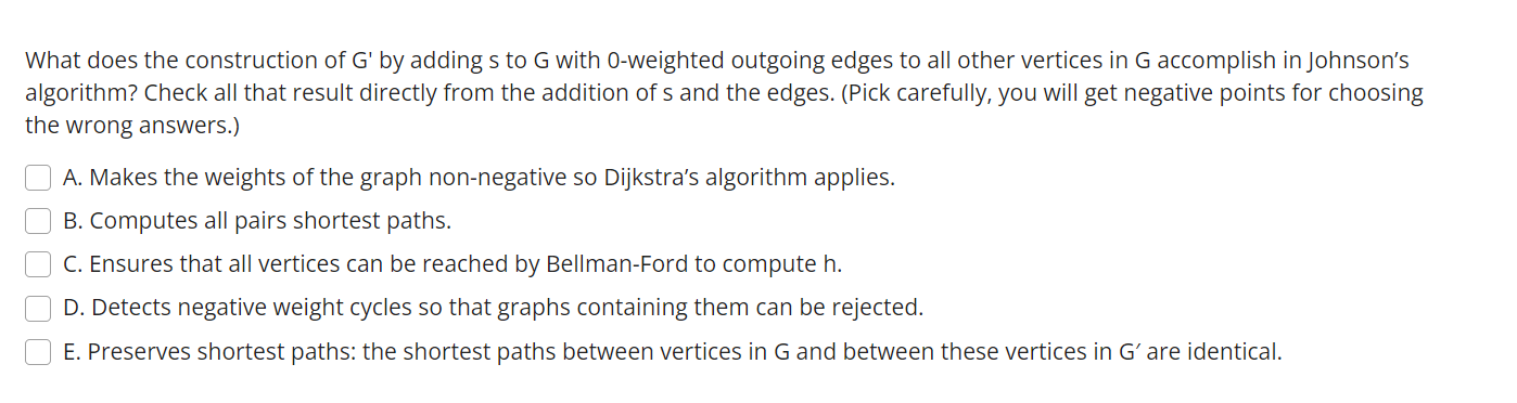 What Does The Construction Of G By Adding S To G With O Weighted Outgoing Edges To All Other Vertices In G Accomplish I 1
