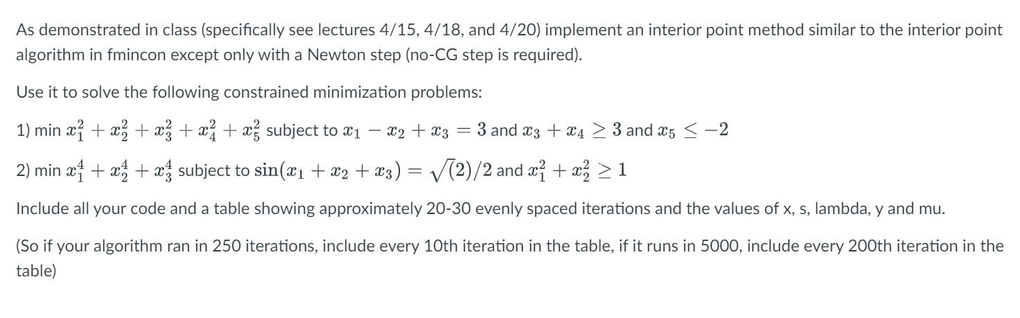 Utilizing The Code Provided In Matlab Code Function X0 Lambda Y Main X0 Lambda Y Mu If Nargin 4 X0 40 40 40 4 1