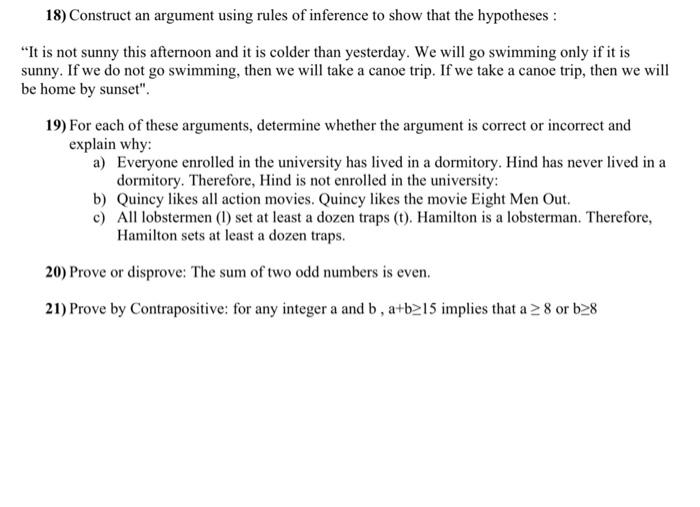 I Need Solve This Homework In Order And With The Number Of Questions Then Answer Please 4