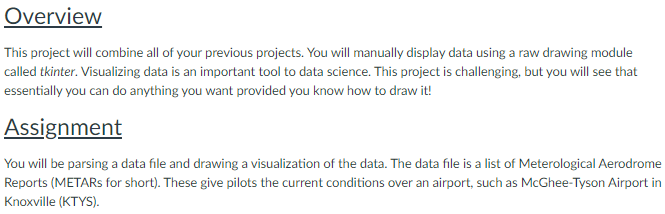 Overview This Project Will Combine All Of Your Previous Projects You Will Manually Display Data Using A Raw Drawing Mod 1