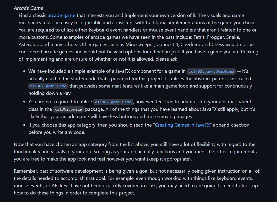 Can Anyone Help Me Create An Arcade Game Using Javafx And Follow These Requirements 1