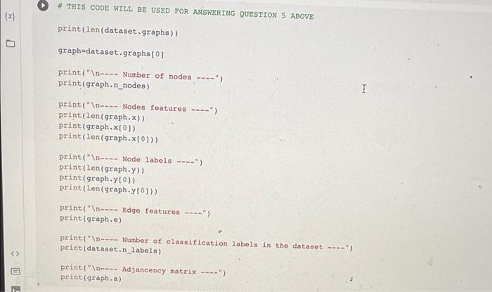Tf Random Set Seed Seed Seed 1 Question 5 Only For This Question Use The Tudataset Instead Of The Graphsage For 2