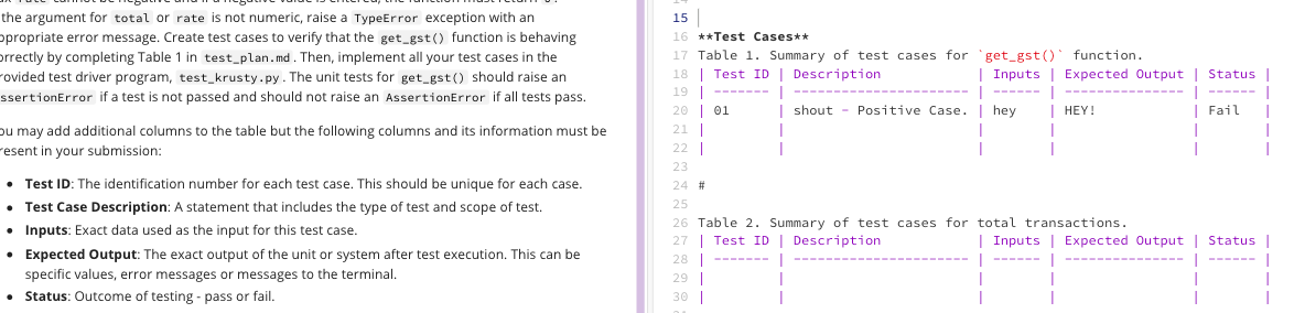 I Need Help Creating Test Cases For The Below Functions With The Following Description Outlining The Type Of Test Cases 5
