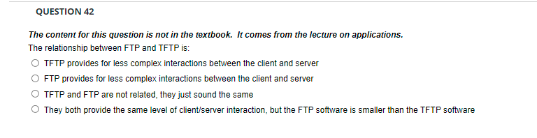 Question 42 The Content For This Question Is Not In The Textbook It Comes From The Lecture On Applications The Relatio 1