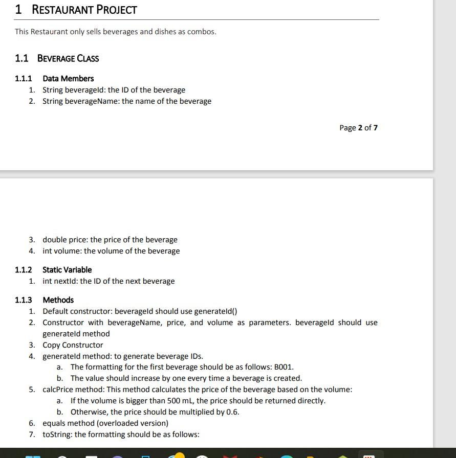 Could Someone Do This Program For Me Could You Please At A Main Class Where I Will Test The Program 1