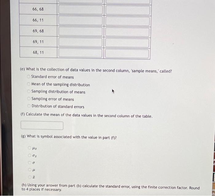 Consider A Population Of 5 Literature Students Each Student Was Assigned A Final Paper Assignment For Each Student 1 2