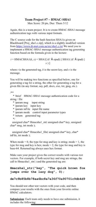 Src Https Www Di Mgt Com Au Src Sha1 C Txt Sha1 C Implementation Of The Secure Hash Algorithm Sha 1
