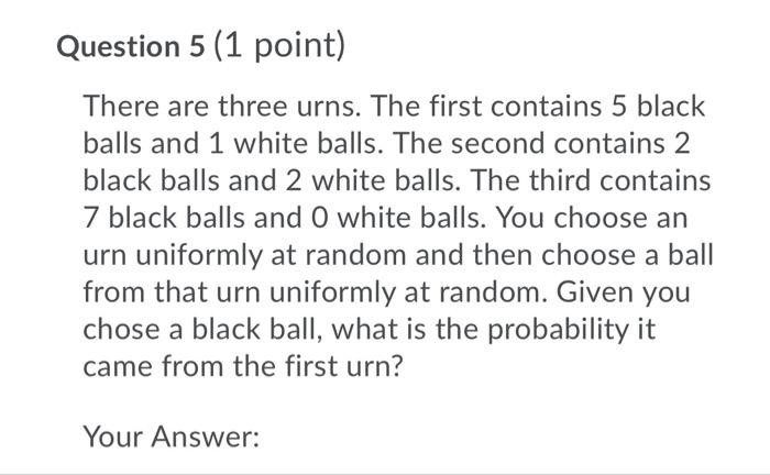 Question 3 1 Point A Machine Making Lightbulbs Occasionally Makes Defective Lightbulbs The Number Of Defective Lightb 3