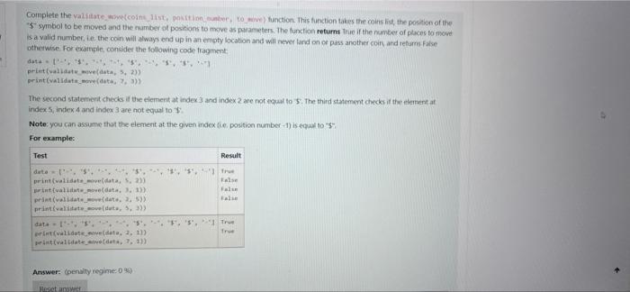 Coin Strip Photo Of Question Below I Have Done The Code But It Doesnt Pass All Tests Shown In Thr Photos 1