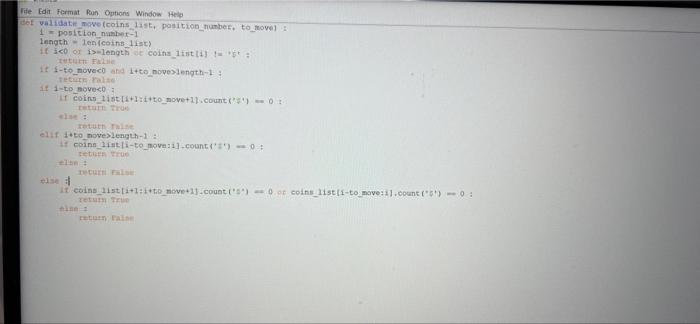 Coin Strip Photo Of Question Below I Have Done The Code But It Doesnt Pass All Tests Shown In Thr Photos 3