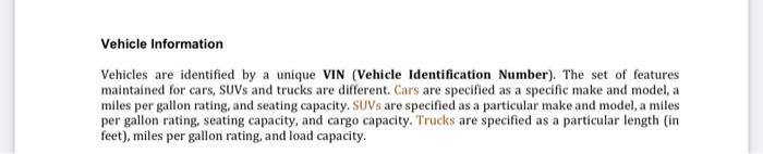 You Are To Develop A Java Program Using An Object Oriented Design Capable Of Maintaining Vehicle Rental Reservations F 2