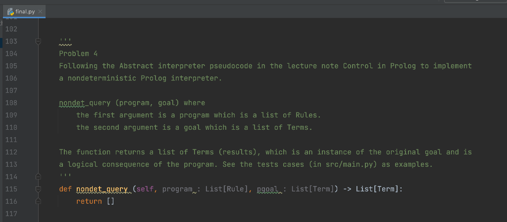 I Need Help With My Final Assignment Here Is The Question I Am Struggling With The Prolog Structures File Looks Like T 1