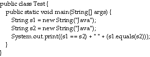 Public Class Test Public Static Void Main String Args String Sl New String Java String S2 New String Java 1