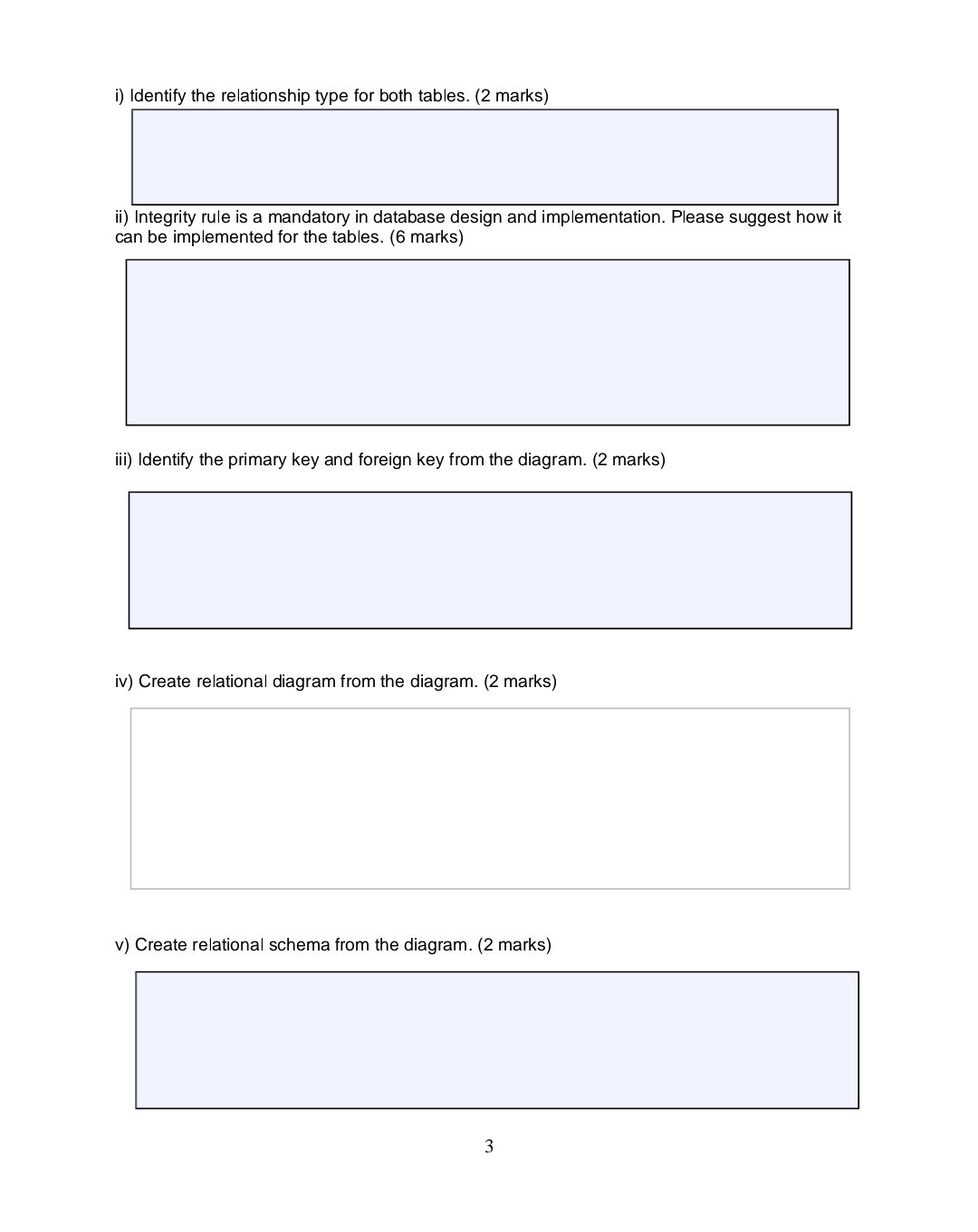 Question 1 15 Marks Given The Relational Design Of A Database Department Deptcode Deptname Course Crscode Crstit 3