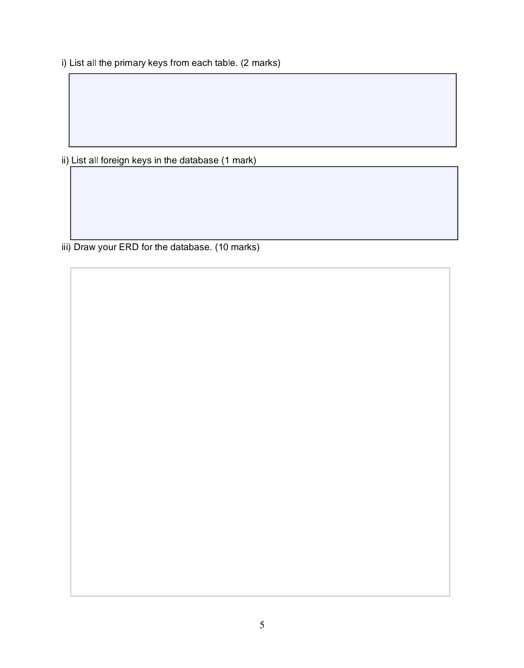 Question 1 15 Marks Given The Relational Design Of A Database Department Deptcode Deptname Course Crscode Crstit 5