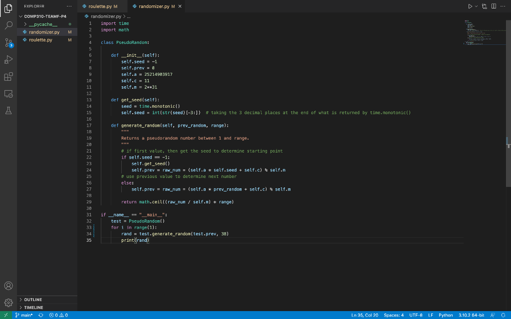 Python Question I Need Help Storing The Value Printed Created From Randomizer Py Store It As A Variable In Roulette 1