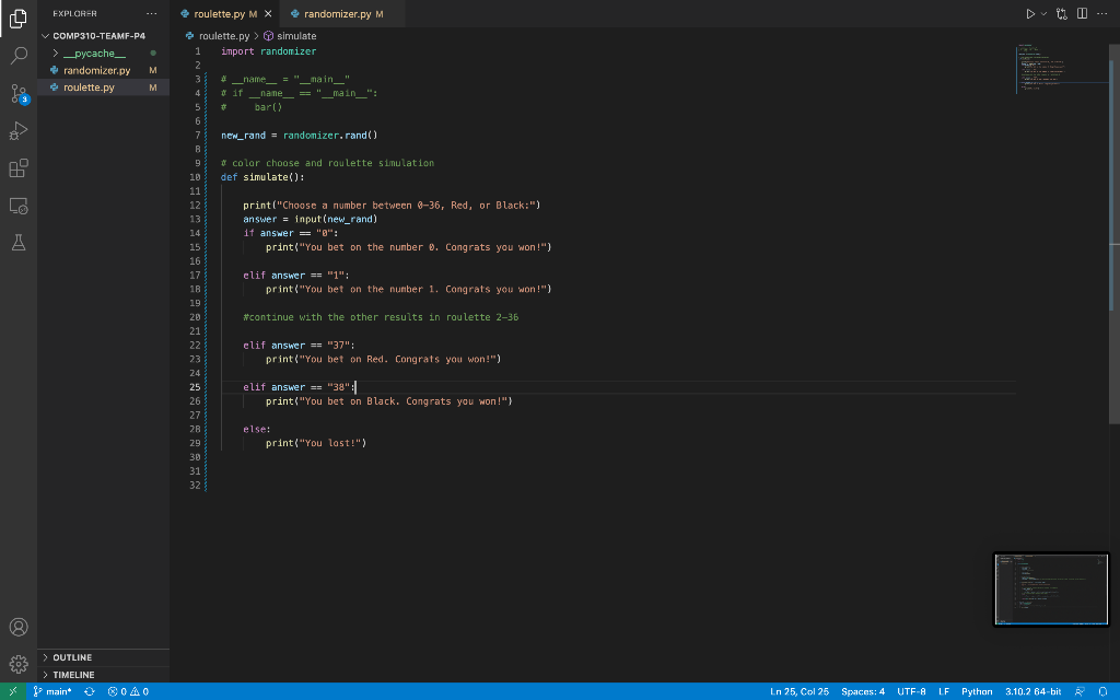 Python Question I Need Help Storing The Value Printed Created From Randomizer Py Store It As A Variable In Roulette 2