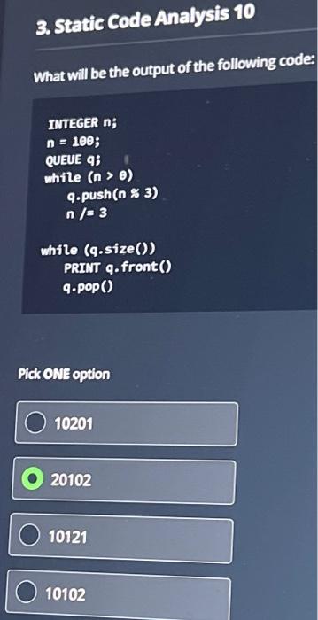 1 Print Mystery Number What Will The Following Method Print Java Public Void Printmysterynumber Int J 0 For I 3