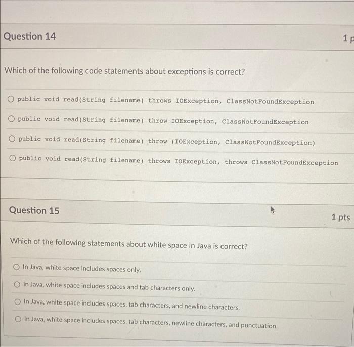 1 Pts D Question 12 Which Method Of The Filechooser Object Will Return The File Object That Describes The File Chosen By 2