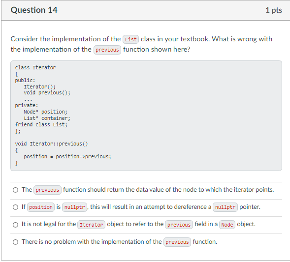 Question 11 1 Pts Which Data Object Would Best Fit An Algorithm To Evaluate Algebraic Expressions Such As 3 4 5 Tak 3