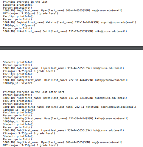 C Please Lab On Virtual Functions School Virtual Cpp Make A Copy Of School Cpp And Name It School Virtual Cpp Get An I 6