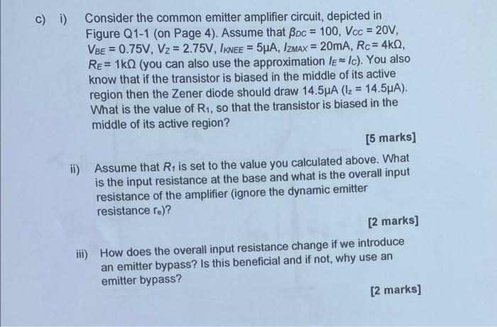 Ii Assume That R Is Set To The Value You Calculated Above What Is The Input Resistance At The Base And What Is The Ove 2