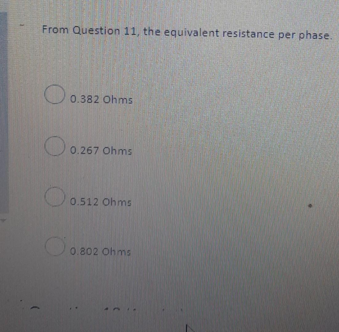 Question 11 2 Points N B The Next 10 Questions Will Follow From This Question A 200 V 50 Hz 6 Pole Y Connecte 6
