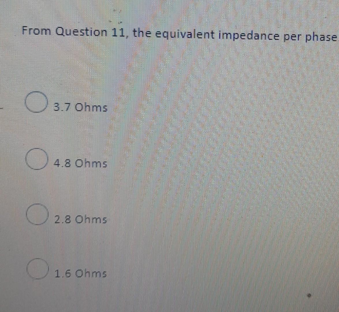Question 11 2 Points N B The Next 10 Questions Will Follow From This Question A 200 V 50 Hz 6 Pole Y Connecte 8