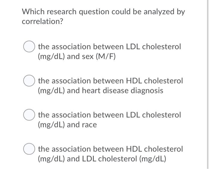 Which Research Question Could Be Analyzed By Correlation The Association Between Daily Caloric Intake Kcal And Body 3